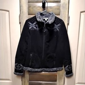 Ladies coat with gloves